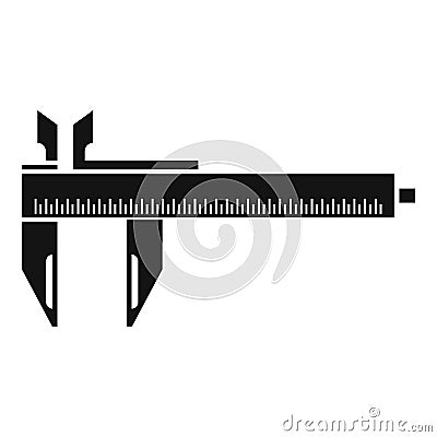 Micrometer icon simple vector. Dial caliper Vector Illustration