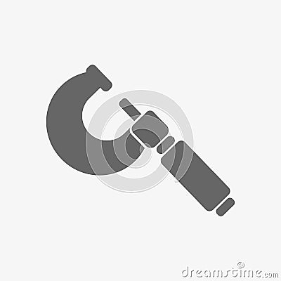 Micrometer vector icon. workhouse equipment Vector Illustration