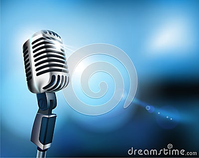 Microphone Cartoon Illustration