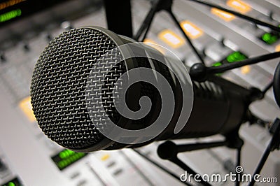 Microphone Detail Stock Photo