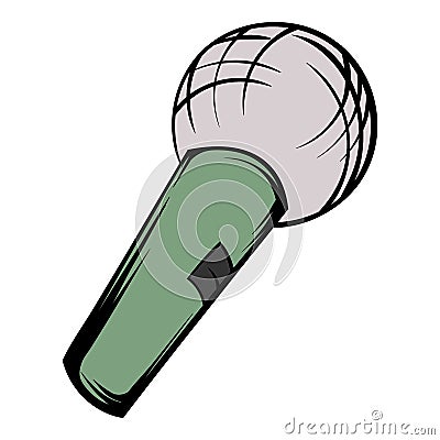 Microphone icon cartoon Vector Illustration