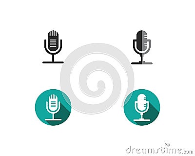 microphone icon Vector Illustration