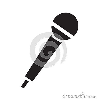 Microphone icon vector Vector Illustration