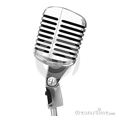 Microphone isolated Editorial Stock Photo
