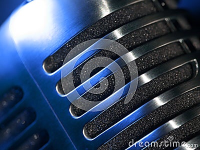 Microphone macro abstract Stock Photo