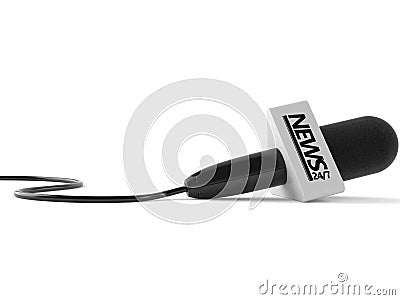 Microphone news Stock Photo