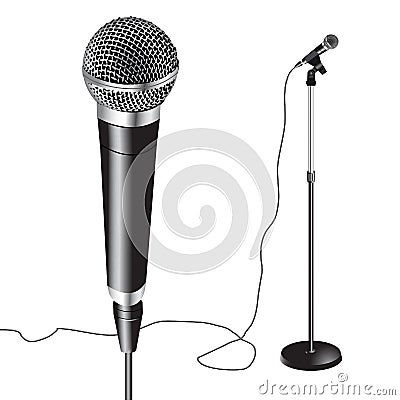 Microphone Stand vector Vector Illustration