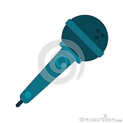 Microphone voice audio music Vector Illustration