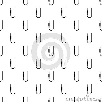 Microphone wire pattern vector Vector Illustration