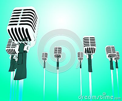 Image result for Band of microphones