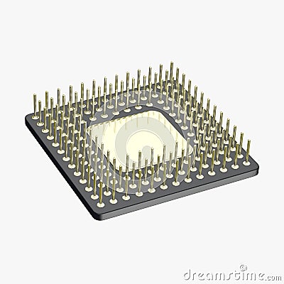 Microprocessor Stock Photo