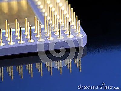 Microprocessor Stock Photo