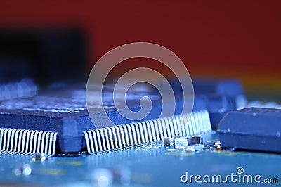 Microprocessor Stock Photo