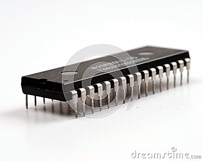 Microprocessor Stock Photo