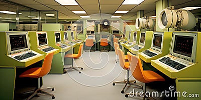 Microprocessor Revolution The s computer rooms where silicon chips reign supreme. Concept Technology, Computers, Silicon Chips, Stock Photo