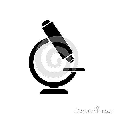 Microscope icon. Logo for lab. Medical laboratory Vector Illustration