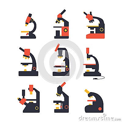 Microscope icon Vector Illustration