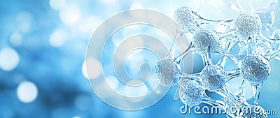 Microscope images of Molecular Interactions and Biochemical Processes on Abstract Cellular Textures and Patterns Stock Photo