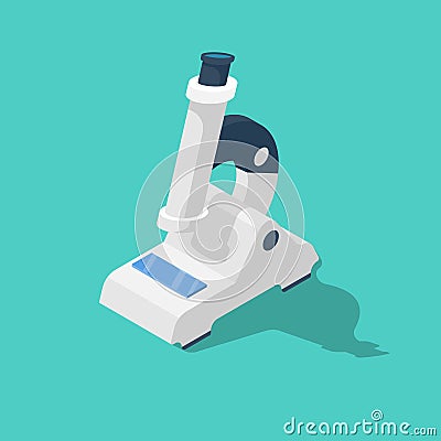 Microscope isometric 3d icon vector Vector Illustration