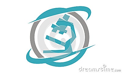 Microscope lab center Vector Illustration