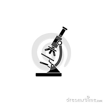 Microscope solid icon, Medicine and research Vector Illustration