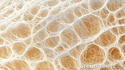 Microscopic close up of regenerating skin cells showcasing intricate patterns and textures. image highlights delicate structure Stock Photo
