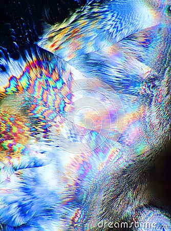 Microscopic Crystals Stock Photo