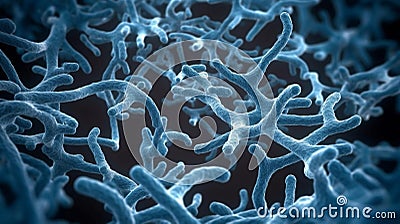 Microscopic view of telomeres Stock Photo