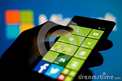 Microsoft device Editorial Stock Photo