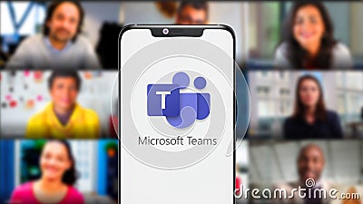 Microsoft Teams is a unified communication Editorial Stock Photo