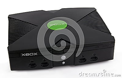 Microsoft XBOX Game Console and controller Editorial Stock Photo