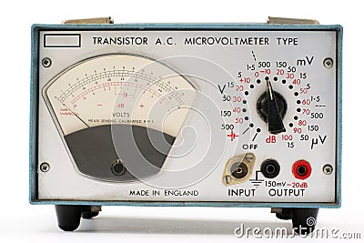 Microvoltmeter Stock Photo