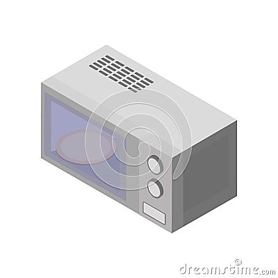 Isometric microwave icon.Microwave vector illustration isolated on white background. Vector Illustration