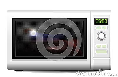 microwave oven Vector Illustration
