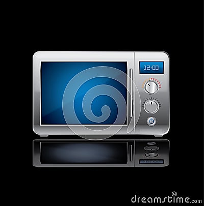 Microwave stove vector Vector Illustration