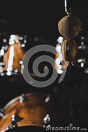 Mics In The Studio Stock Photo