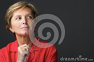 Mid adult woman Stock Photo
