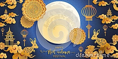 Mid Autumn Festival. Vector Illustration