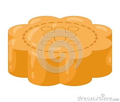 mid autumn mooncake Vector Illustration