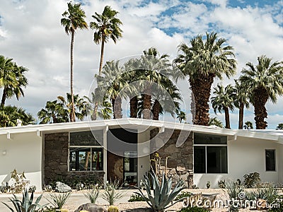 Mid-century architecture, Palm Springs Stock Photo