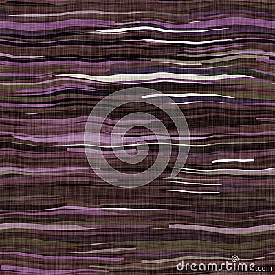 Mid century modern stripe fabric 1960s style pattern. Seamless graphic broken line repeat texture. Decorative nature Stock Photo