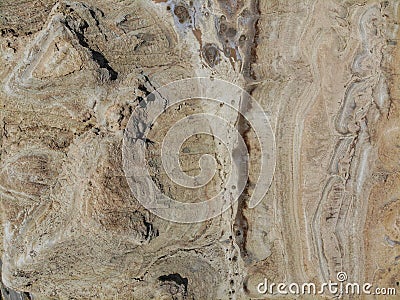 The midair view of the landscape in Delingha. Delingha is a city in northern Qinghai Province, China Stock Photo