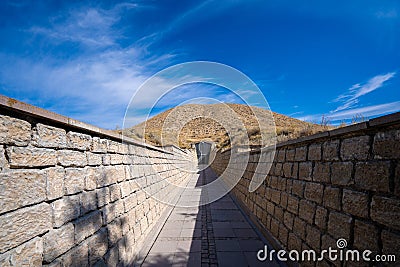 The Midas Mound Tumulus at Gordion ancient city Stock Photo