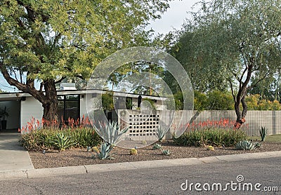 Classic midcentury architecture, Phoenix, Arizona Stock Photo