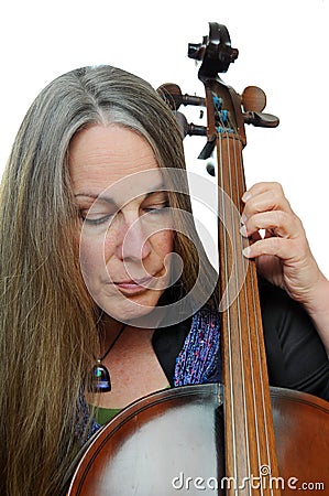 Middle aged musician Stock Photo