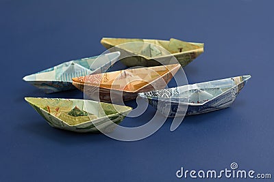 Middle east currencies Stock Photo