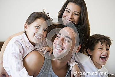 A Middle Eastern family Stock Photo