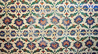 Middle eastern mosaic tile design Stock Photo