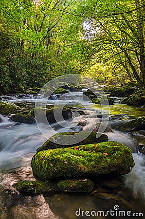 Middle Prong of the Little River, Great Smoky Mountains Stock Photo