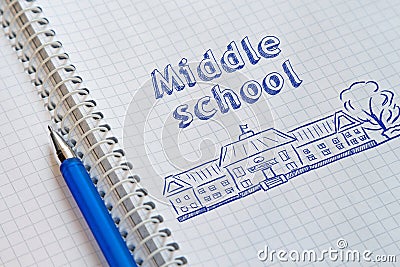 Middle school Stock Photo